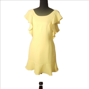 BCBGenerations yellow party dress, size 4
